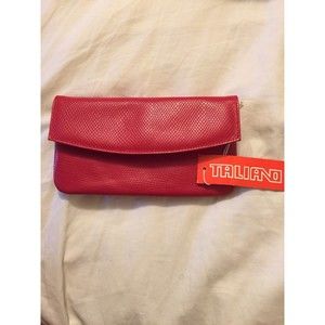 Taliano Vintage Red Leather Wallet Expressly for Jordan Marsh